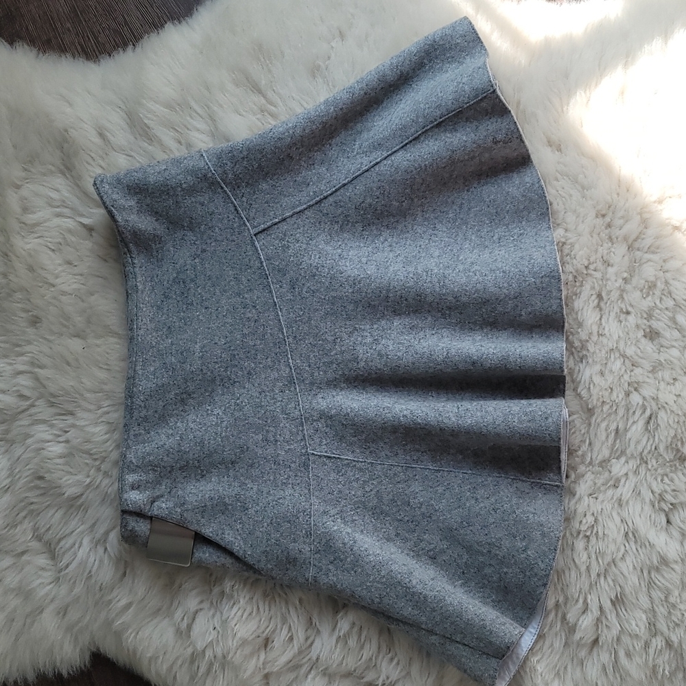 Grey Felt MINI Skirt made by Playment (Koren designer) size M